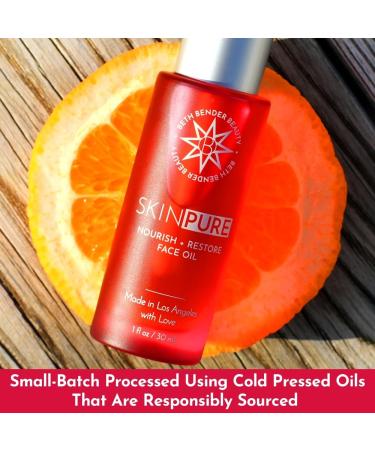 Beth Bender Beauty SKINPURE Vitamin C Face Oil - Anti-Aging & Anti-Wrinkle Formula - 1 Fl Oz | International Shipping Available - Buy Online on SooperMarket.com