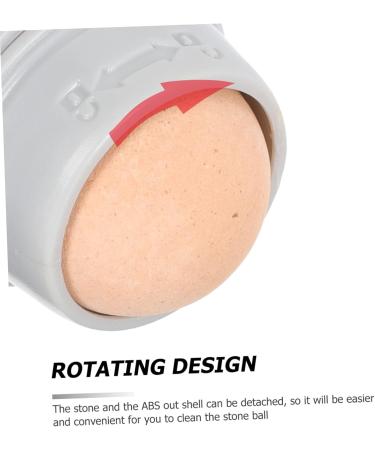 NOLITOY 1pc Volcanic Stone Oil-absorbing Ball Roller Oil Absorption 7.5x3cm Grey - Buy Online on SooperMarket.com