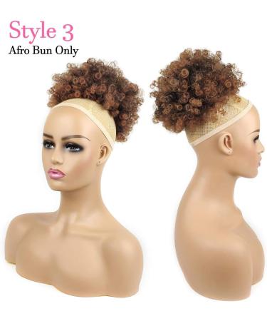 Afro Puff Drawstring Ponytail with 2 Bangs Afro High Puff Bun with Spring Curl Bangs and Afro Puff Bangs Clip in Hairpieces Pineapple Updo Ponytail with Bangs(T1B/30) 1 ponytail+ 2 bangs T1B/30 - Buy Online on SooperMarket.com