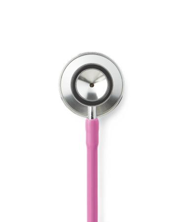 Medline Dual-Head Stethoscope 22" Tubing Pink Lightweight & Durable
