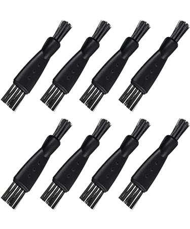 8 Pieces Shaver Brush Razor Cleaning Brush Electric Shaver Double Sided Trimmer Shaver Brush Cleaner Set Nylon Bristles PP Handle Hair Remover Shaving Razor Brush Replacement Brushes