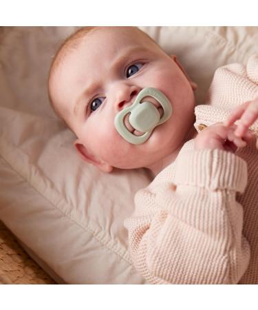 b.box baby pacifier size 1 (pack of 2) | Natural rubber latex | Round teat | Stays clean | Baby pacifier 0-6 months