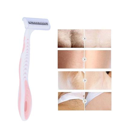 4-Part Women's Razor & Bikini Trimmer - Portable T-Type Beauty Tool for Body Hair Removal - Buy Online on SooperMarket.com