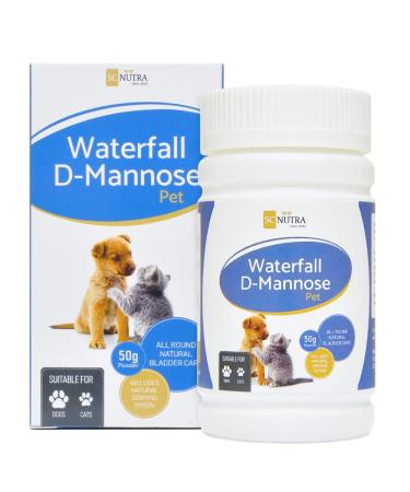 Waterfall D-Mannose Pet - Natural Product for Feline Cystitis & Canine UTIs - Suitable for Cats Dogs & Most Household Pets - SC Nutra (Sweet Cures)