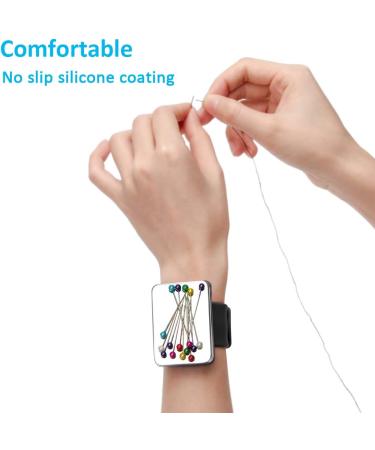 Coitak Magnetic Pin Holder Wrist Band - Set of 3 | Sewing Pincushion with Wristband - Buy Online on SooperMarket.com
