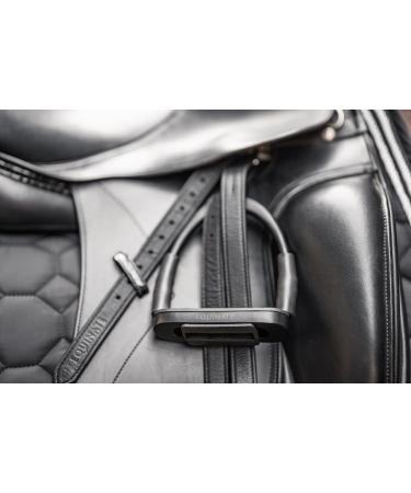 Equinate Safety Bars Manchester 10cm Black Matt - Anti-Slip Rubber Tread - Stirrup for Adults & Children - 2 Pieces for Ankle Relief - Buy Online on SooperMarket.com