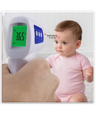 Aspect Medical Non Contact Infrared Thermometer for Adults & Babies | Accurate Touchless Digital Thermometer with Fever Alarm | 3-in-1 Body, Surface, Room Temperature - Buy Online on SooperMarket.com