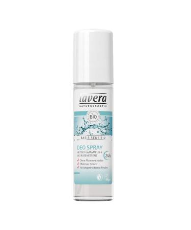 Lavera 24hr Natural Deodorant Spray  For Sensitive Skin - Strong & Reliable Protection (75ml/2.5oz)