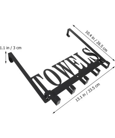 CHILDWEET Towel Hook 1pc Door Hook Storage Hooks Over The Door Clothes Hanger Punch Storage Rack Back Door Key Hook - Buy Online on SooperMarket.com
