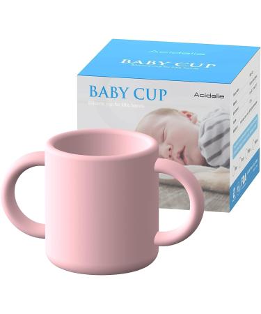 ACIDALIE Silicone Baby Cup - 5oz Training Cup for 6m+ Babies - Pink Toddler Learning Cup - Buy Online on SooperMarket.com