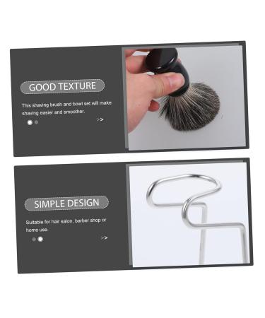 FOMIYES 5 Sets Beard Brush Set - Professional Shaving Kit with Mug & Stand for Men | Must-Have Grooming Essentials - Buy Online on SooperMarket.com