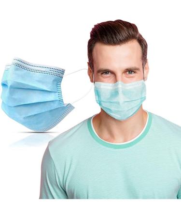 Symtex 100 Pack Disposable 3-Layer Surgical Masks - Medically Approved Mouth & Nose Protection for International Shipping - Buy Online on SooperMarket.com