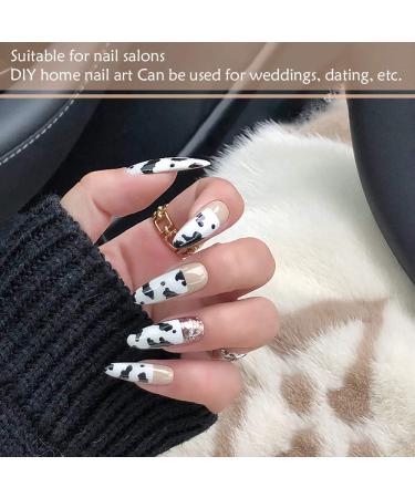 Noverlife 1100PCS C Curved Half Cover Almond False Nail Tips - Clear & Natural | 11 Sizes - Acrylic Long Fake Nails for Nail Art Manicure Pedicure at Home or Salon - Buy Online on SooperMarket.com