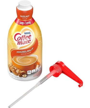 Coffee mate Hazelnut Liquid Concentrate 1.5 Liter Pump Bottle with World Food Shop Scoop - Buy Online on SooperMarket.com