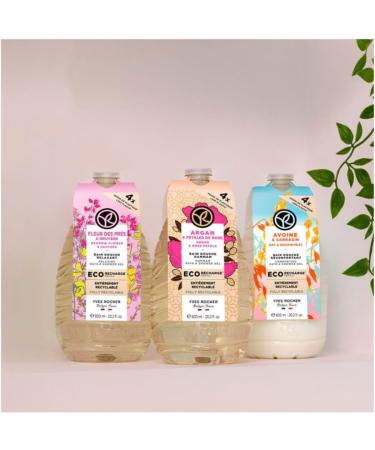 Eco Refill Bath Shower Hammam - Argan & Rose Petals 600 ml Yves Rocher - Buy Online on SooperMarket.com