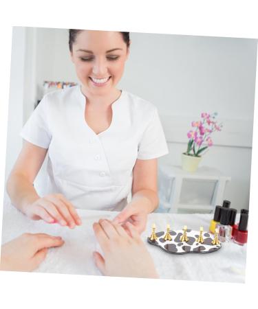 HAPINARY Fake Nail Stand 2 Sets magnetic supplies nail display stand nail frame nail stand for press press on nails holder with base Acrylic exercise rack press on artificial nails holder - Buy Online on SooperMarket.com
