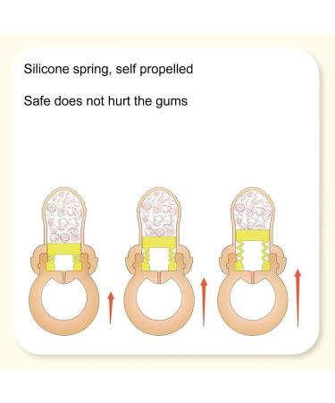 Rehomy Baby Fruit Feeder Pacifier - 2 Pack Silicone Fresh Food Feeding for Safe Self Feeding - Ideal for Infants & Toddlers - Buy Online on SooperMarket.com