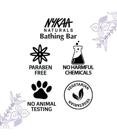 Nykaa Naturals Bathing Soap - Anti-Aging Lavender & Oil-Control Basil Bar Soap - Perfect Skin Cleanser - 3.5 oz - International Shipping Available - Buy Online on SooperMarket.com