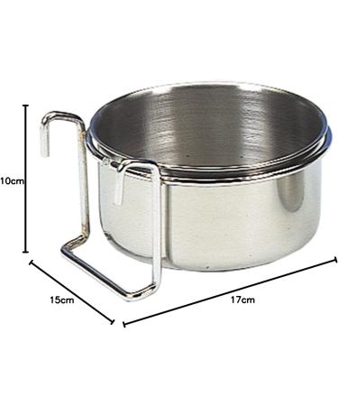 Nobby Stainless Steel Bird Bowl - 15 cm 0.9 L - Durable & Stylish - Perfect for International Shipping - Buy Online on SooperMarket.com