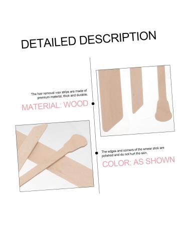 Beavorty 300 PCS Wax Sticks for Hair Removal - Premium Wooden Wax Strips for Smooth Skin - Buy Online on SooperMarket.com