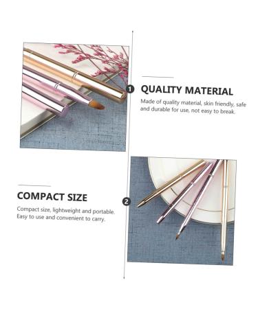 NOLITOY Double Ended Lip Brush Set - 4 Pcs Makeup Brushes for Women - Essential Concealer & Lipstick Tools - Assorted Colors - Buy Online on SooperMarket.com