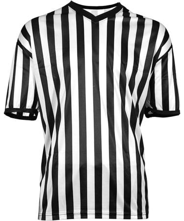 Facynde Striped Referee Shirt for Men | V-Neck XXL - Ideal for Football Basketball & Sports - Buy Online on SooperMarket.com