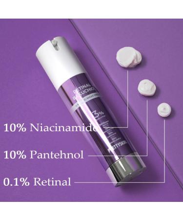 Retinal Bakuchiol Night Cream | Anti-Aging Moisturizer for Face | Reduce Wrinkles & Fine Lines | 30% Centella Asiatica | 50g - Buy Online on SooperMarket.com