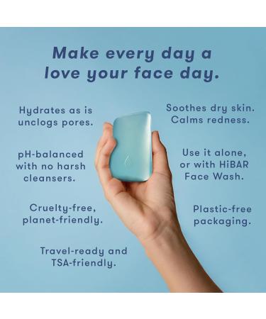 HIBAR Solid Cleansing Oil Bar Natural Makeup Remover & Eco-Friendly Skincare | Vegan Paraben-Free Travel-Friendly 1.7oz - Buy Online on SooperMarket.com