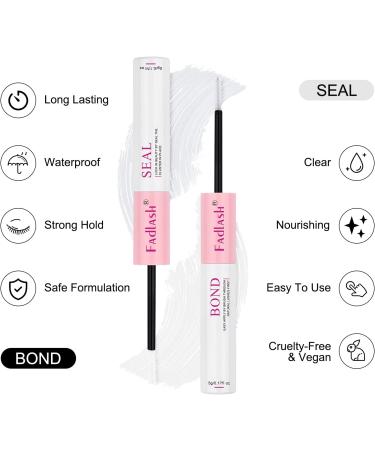 FADLASH Lash Bond and Seal with Remover 15ml - Super Strong Hold Eyelash Extension Glue with Gentle Remover - Buy Online on SooperMarket.com