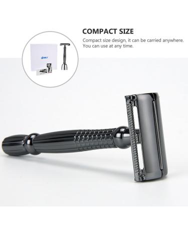 Buy Manual Safety Razor Set - Double-Edged Metal Shaver for Perfect Beard Trimming | International Shipping Available - Buy Online on SooperMarket.com