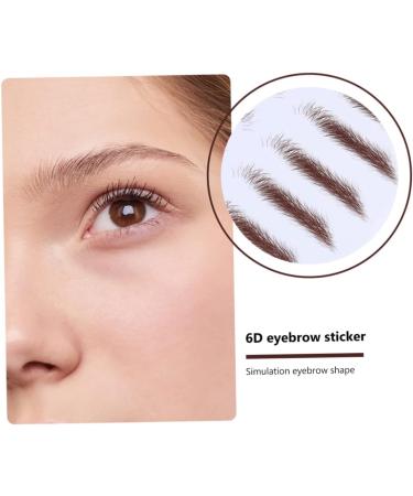 PLAFOPE 4pcs Eyebrow Stickers Eyebrow Transfer Sticker Black Stickers Eyebrow Stencils 4d Shaper Transport 21x15cm Brown - Buy Online on SooperMarket.com