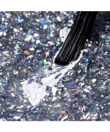 Neonail UV Nail Polish 7.2ml - Blue Silver Glitter Confetti | Shellac Gel Lacquer for Stunning Nail Designs - Buy Online on SooperMarket.com