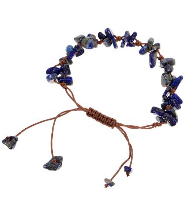 TENDYCOCO stone bracelet bracelets aesthetic bracelets adjustable bracelet natural adjustable rope stone bracelets agate birthday present Miss to weave crystal gravel beaded gravel crystal