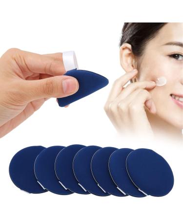 Verdant Touch Powder Pufffor Makeup Powder Puff Makeup Tool Set 7 Pieces Dark Blue for Loose Face Powder Makeup Setting Powder Puffs - Buy Online on SooperMarket.com