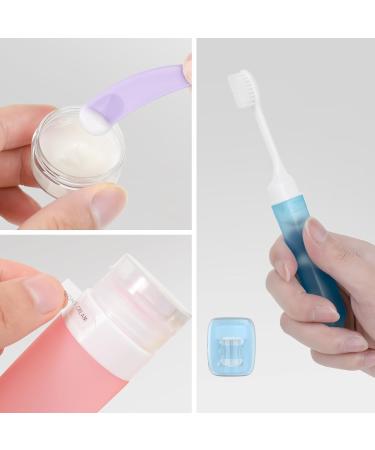90ml Silicone Travel Bottles Set - Leak-Proof TSA Approved - 17 Portable Containers for Shampoo & Lotion - BPA Free - Ideal for International Travel - Buy Online on SooperMarket.com