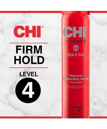 CHI 44 Iron Guard Style & Stay Firm Hold Protecting Spray Heat Protectant & Hairspray For A Long-Lasting Hold Sulfate & Paraben-Free 2.6 Oz 2.6 Ounce (Pack of 1) - Buy Online on SooperMarket.com