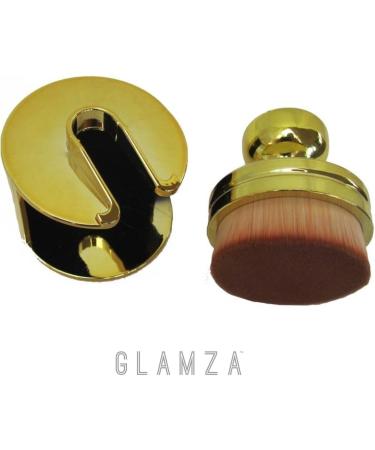 Glamza Gold Plated Round O Circle Powder Foundation Brush - Buy Online on SooperMarket.com