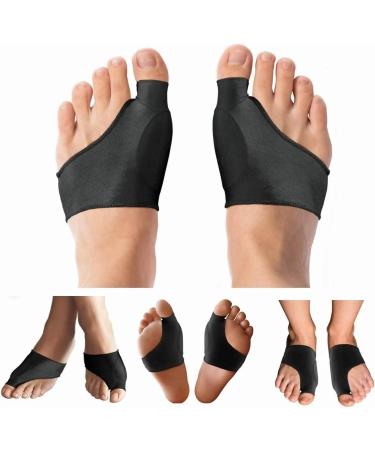 Bunion Corrector Sleeve & Toe Separator Brace Socks for Women - Black (S 35-39yd) | Breathable & Stretchy Design - Buy Online on SooperMarket.com