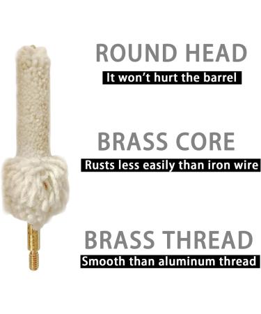 Buy Bore Baby Chamber Brass Gun Bore Brushes - 6PCS for AR15/.308 Caliber | Nylon & Mop Included - International Shipping Available - Buy Online on SooperMarket.com