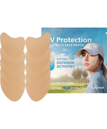 Sun Patch for Face Golf 5pair Facial Sunscreen Patch Clear UV Facial Golf Patches UV Protection Face Outdoor Protection Sun Patch for Sun Protection - Buy Online on SooperMarket.com