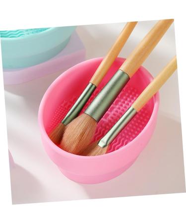 Silicone Makeup Brush Scrubber Bowl & Drying Rack | Ultimate Brush Cleaning Tool | Efficient Storage for Makeup Brushes - Buy Online on SooperMarket.com