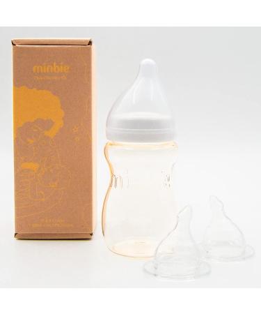 Minbie 3 Month+ BPA-Free Breastfeeding Baby Bottle Kit - For Babies 3 Months and Older - Buy Online on SooperMarket.com