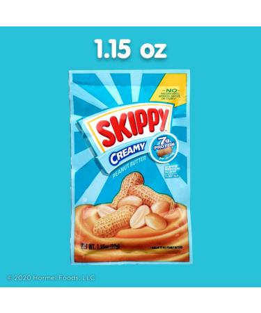 SKIPPY Creamy Peanut Butter Squeeze Packs - 1.15 oz, 8 Pack - Convenient Individual Portions - Buy Online on SooperMarket.com