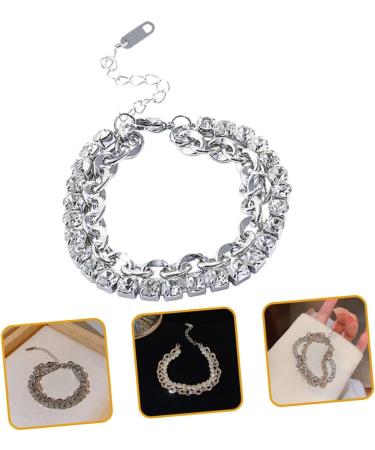 PACKOVE 5pcs Rhinestone Bracelet Charm Bracelets Beaded Jewelry Bracelet for Charms Chain Bracelet Wrist Bracelet Layering Bracelets Girls Bracelet The Chain Wrist Chain Miss Rhinestones - Buy Online on SooperMarket.com