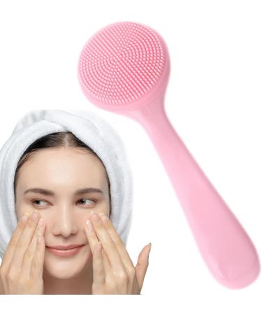 Bexdug Face Scrubber - Soft Silicone Facial Cleansing Brush - Manual Facial Cleansing Brush Skin Friendly Waterproof Face Cleaning Scrubber Pink - Buy Online on SooperMarket.com