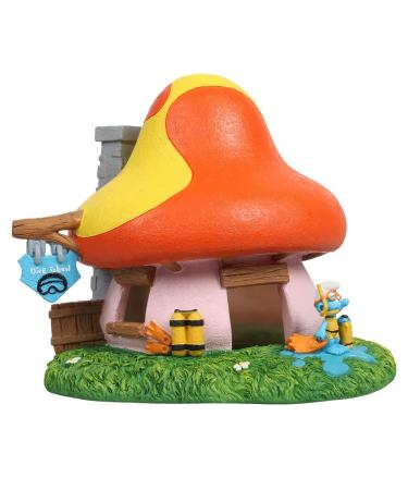 Aqua della figure the smurfs of diving school highly detailed and made from polyester resin non-toxic and pH-neutral dive for sweet and seawater aquariums