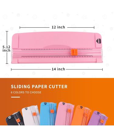 ZEQUAN Small Paper Trimmer  Portable Paper Cutter for Label  Origami  Card  Photo  Coupon  Scrapbook  Cardstock  Laminated Paper  and Craft Project Pink - Buy Online on SooperMarket.com