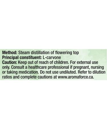Aromaforce Spearmint Essential Oil 15mL - Buy Online on SooperMarket.com