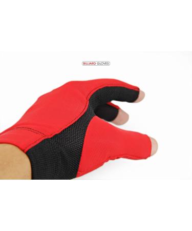 Quick-Dry Pool Glove for Snooker Cue Shooters - Left/Right Hand - Black (Small/Medium) - Buy Online on SooperMarket.com