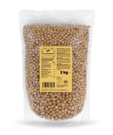 KoRo - Organic Chickpeas 2 kg - Vegan Without Additives - Pulses in Value Pack